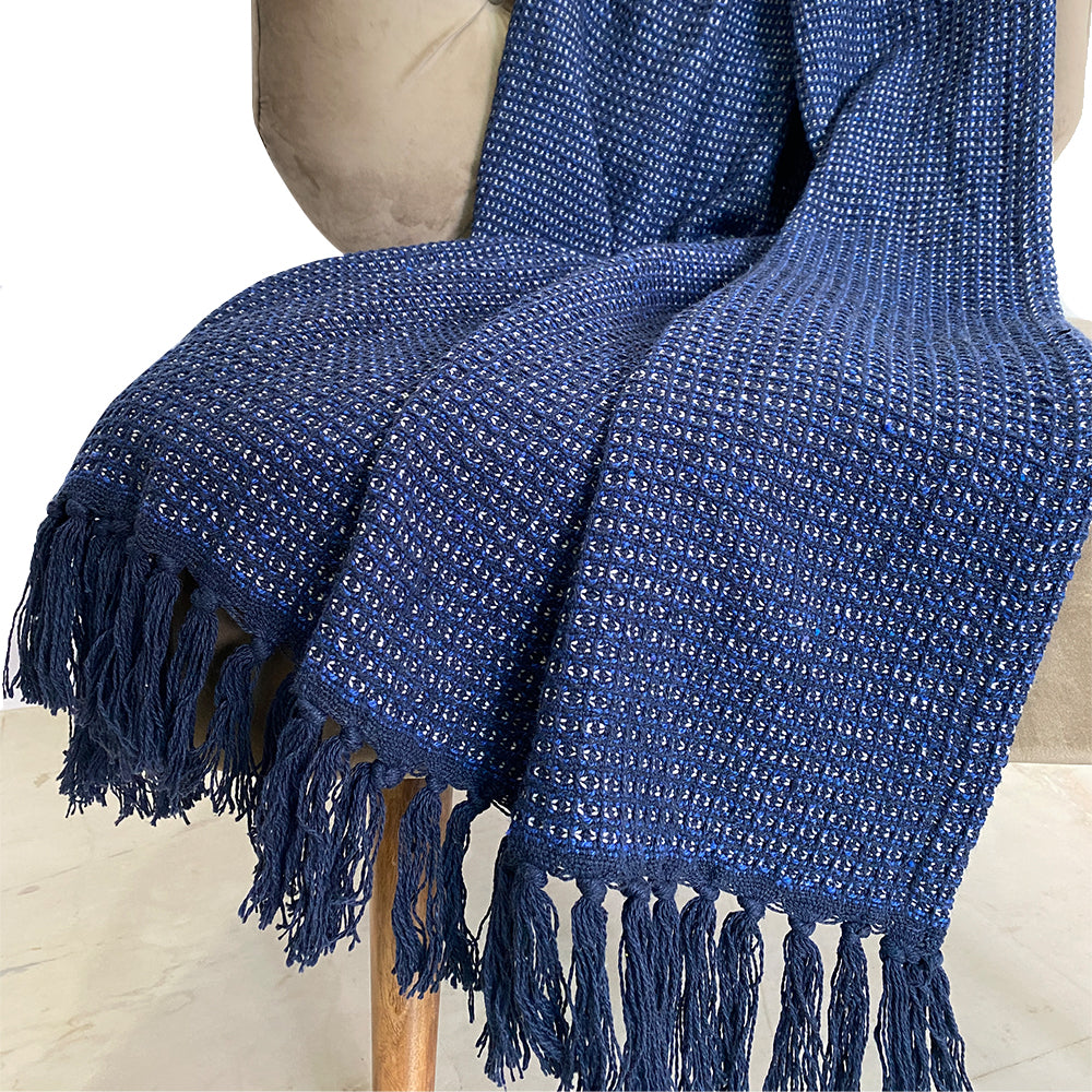 Premium & Extra Soft Blue Sofa Throw