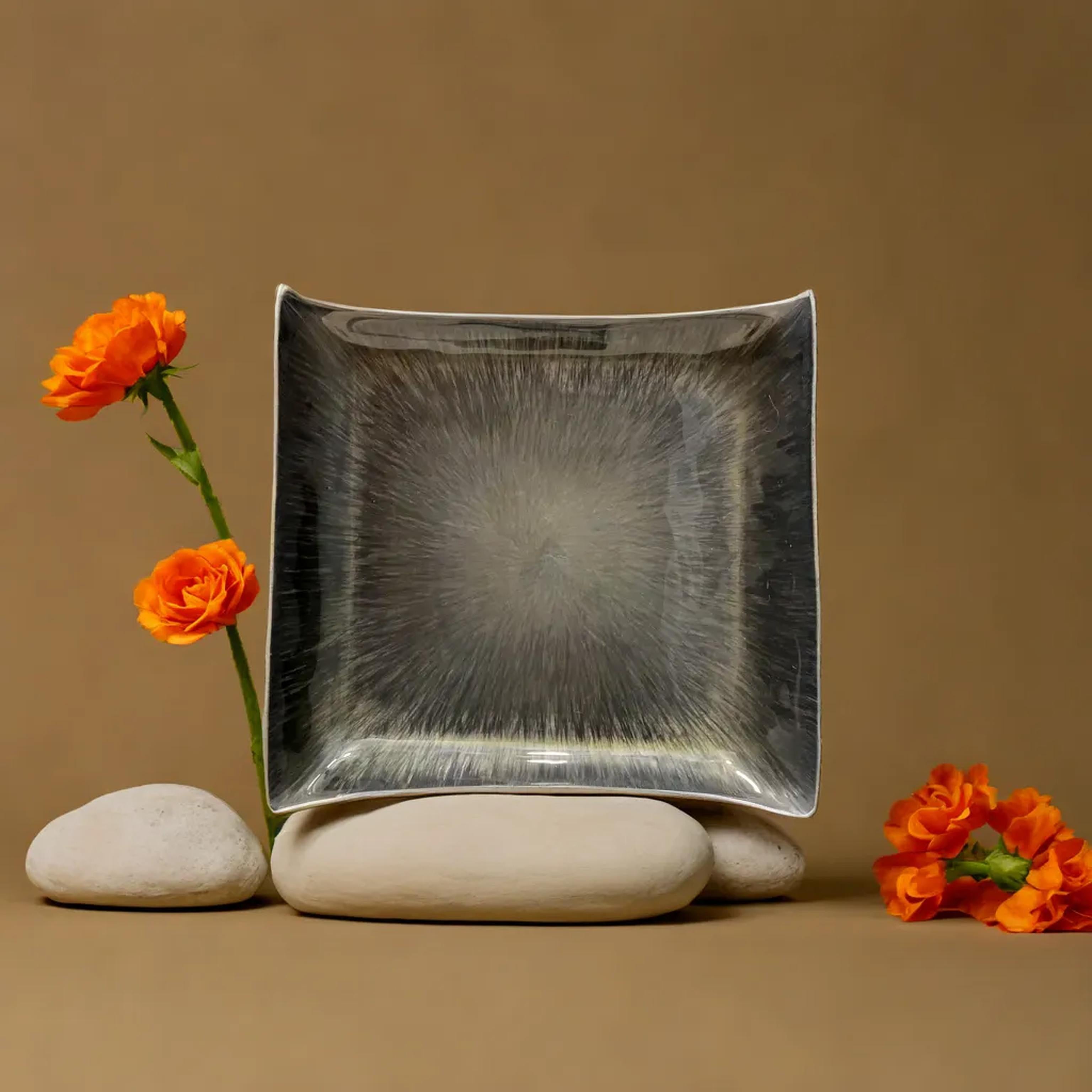 Olive Radiance Aluminium Metal Rust-Free Tray