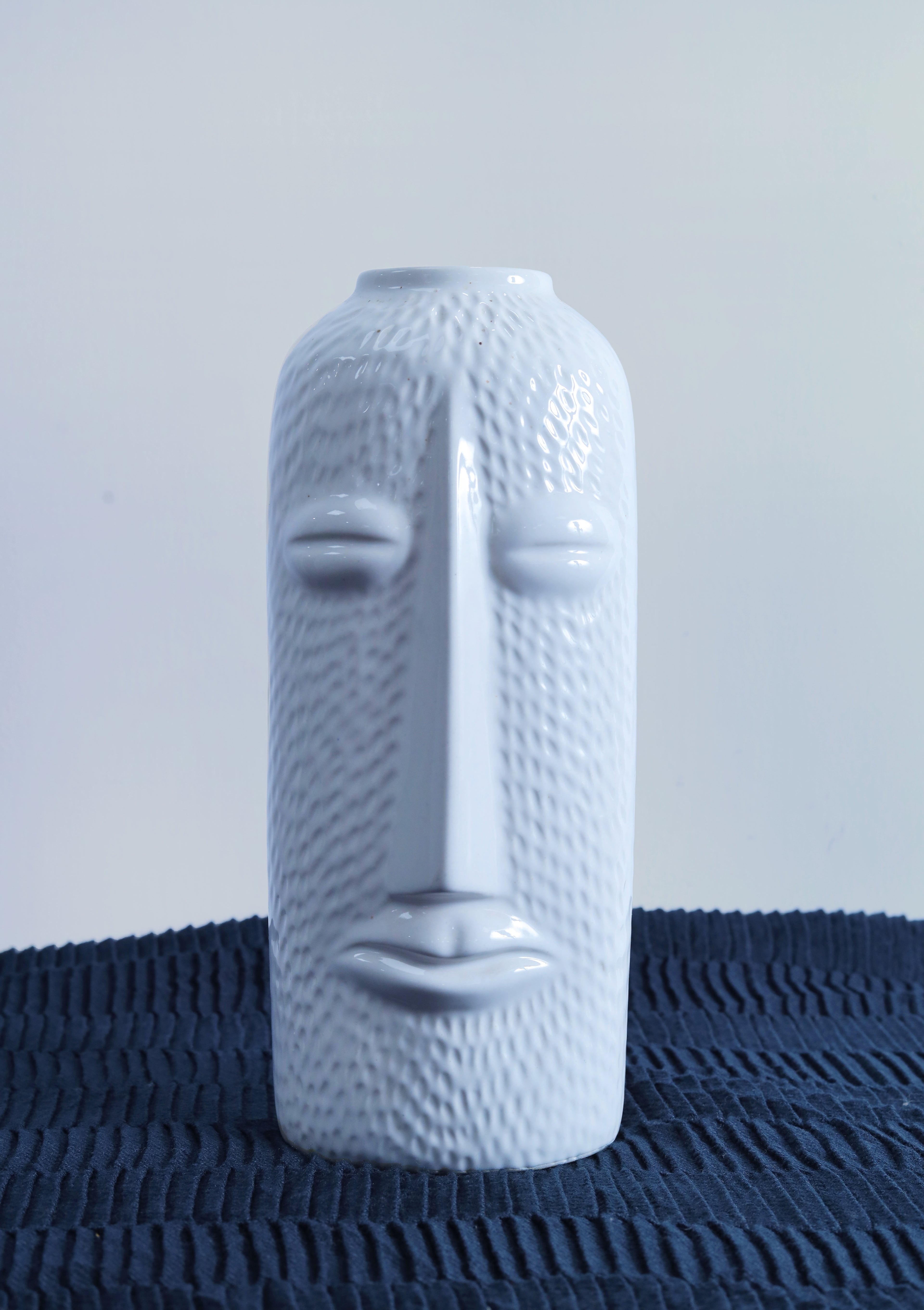 Blossom Beauty Ceramic Face Shape Vase