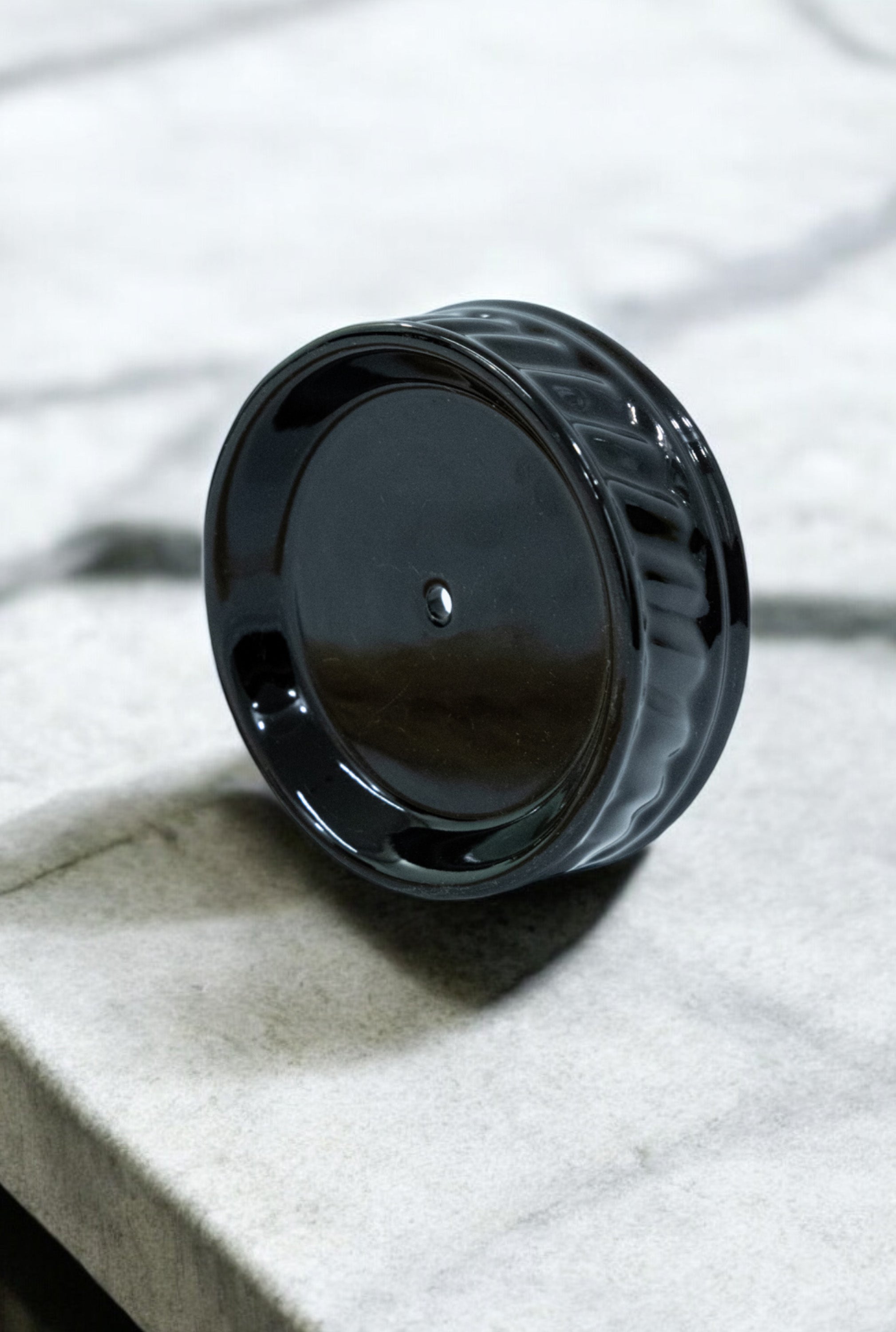 Stylish Black Ceramic Soap Dish Tray