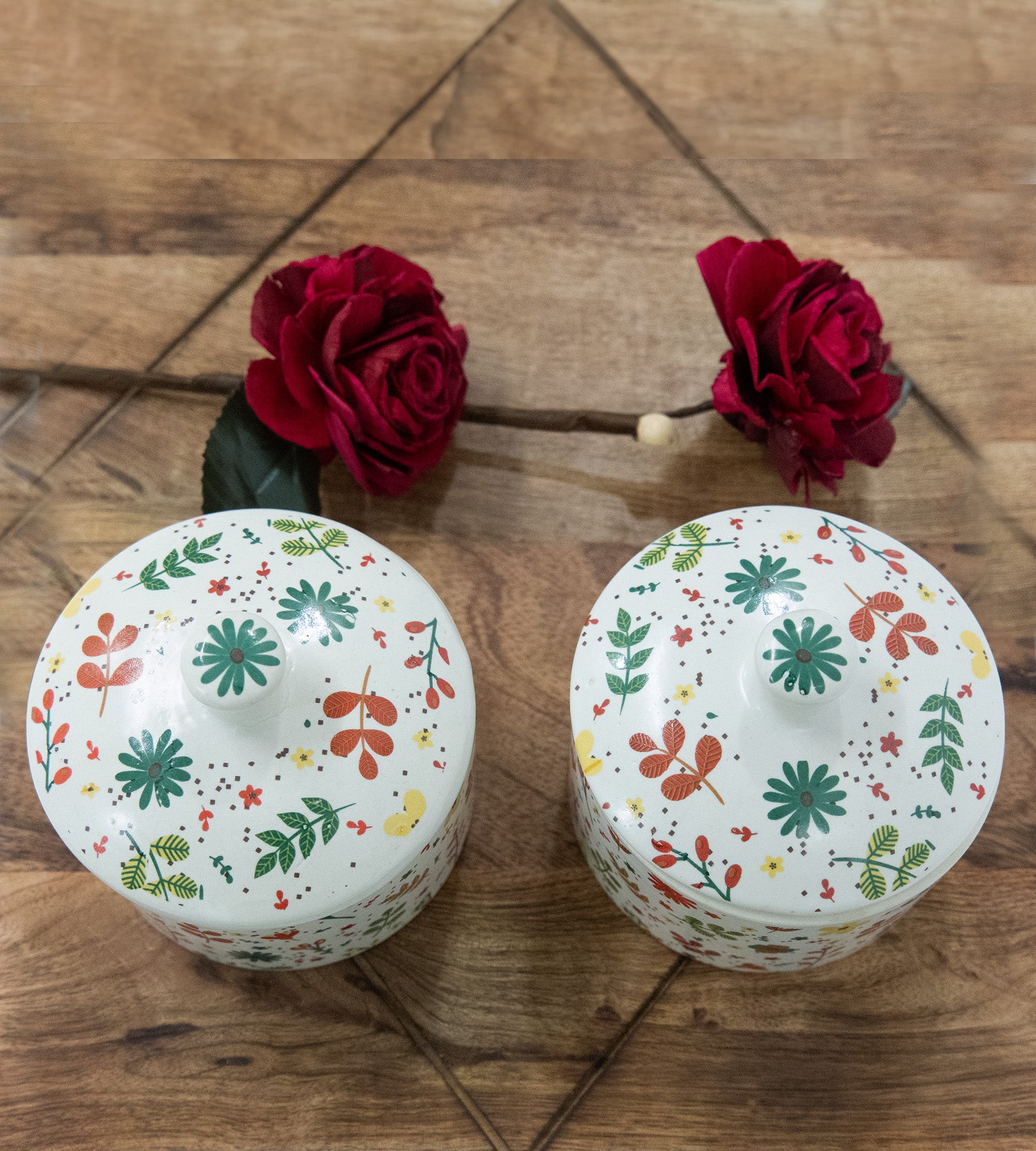 Versatile Ceramic Chutney & Pickle Jar With Lid - Set of 2