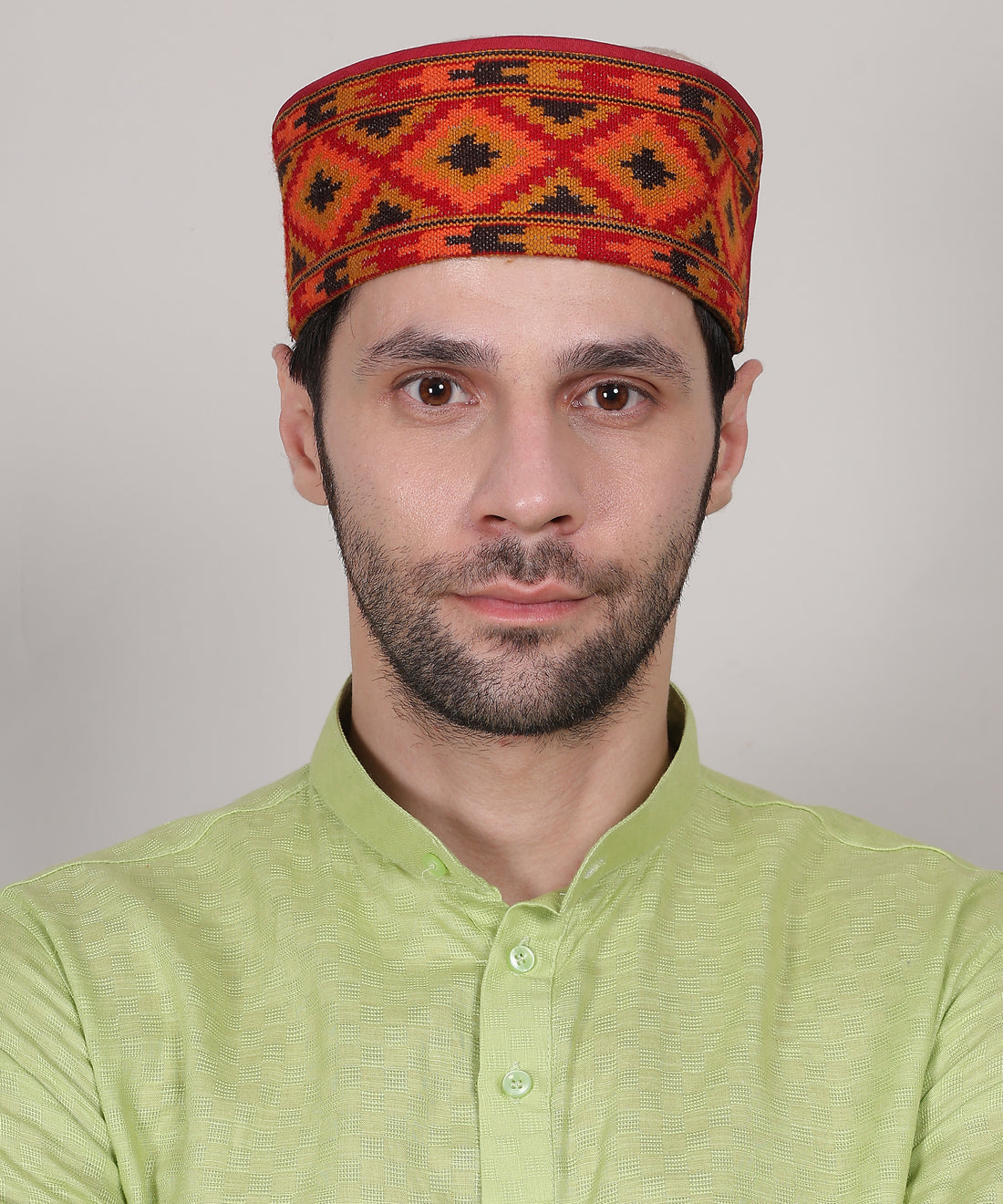 Pure Woollen Ivory Pahadi Topi – Authentic Kullu Kinnauri Himachali Cap for Every Occasion