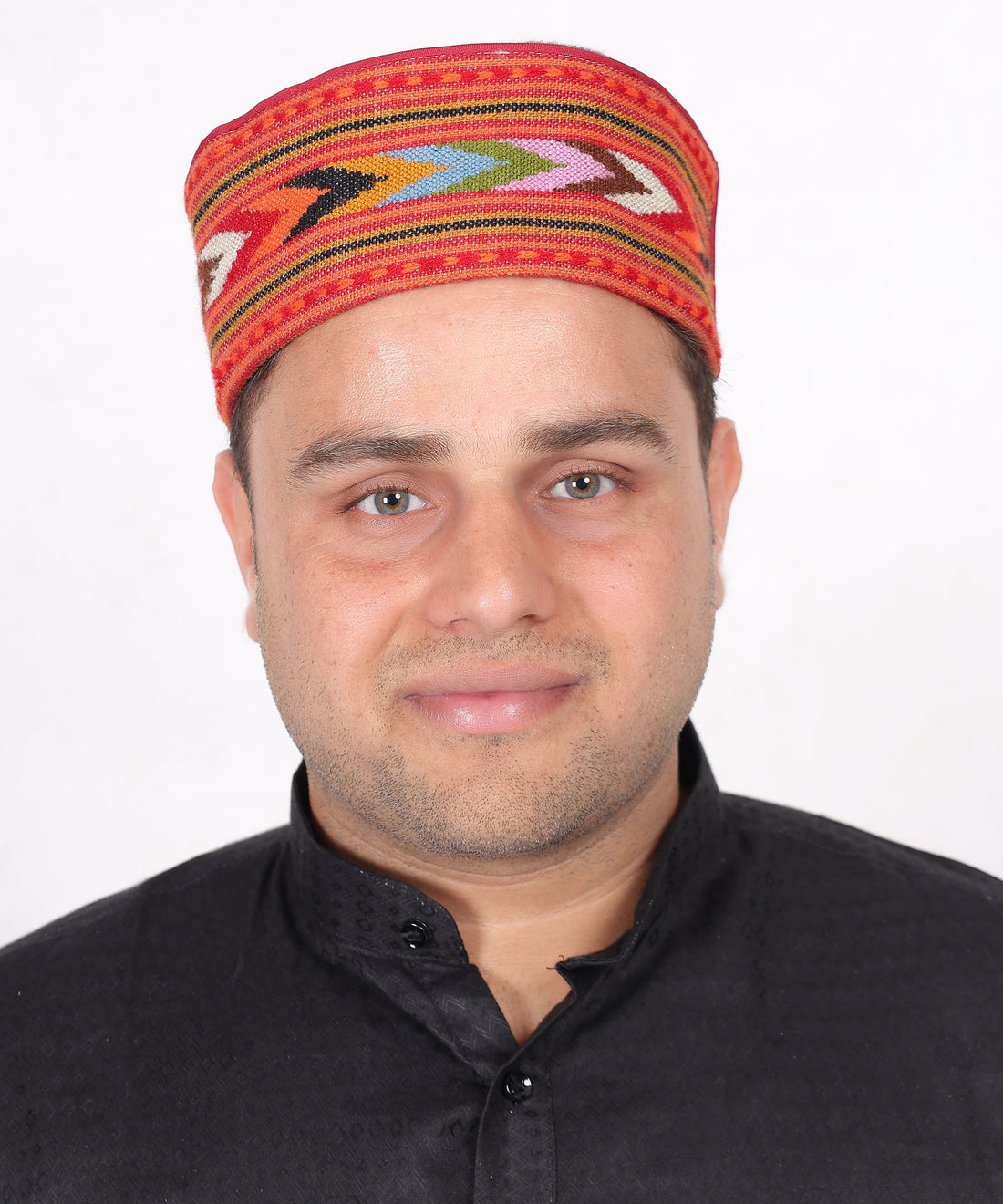 Ethnic Himachali Wool Topi – Handmade Kullu Kinnauri Brown Cap, Perfect for Cultural Wear