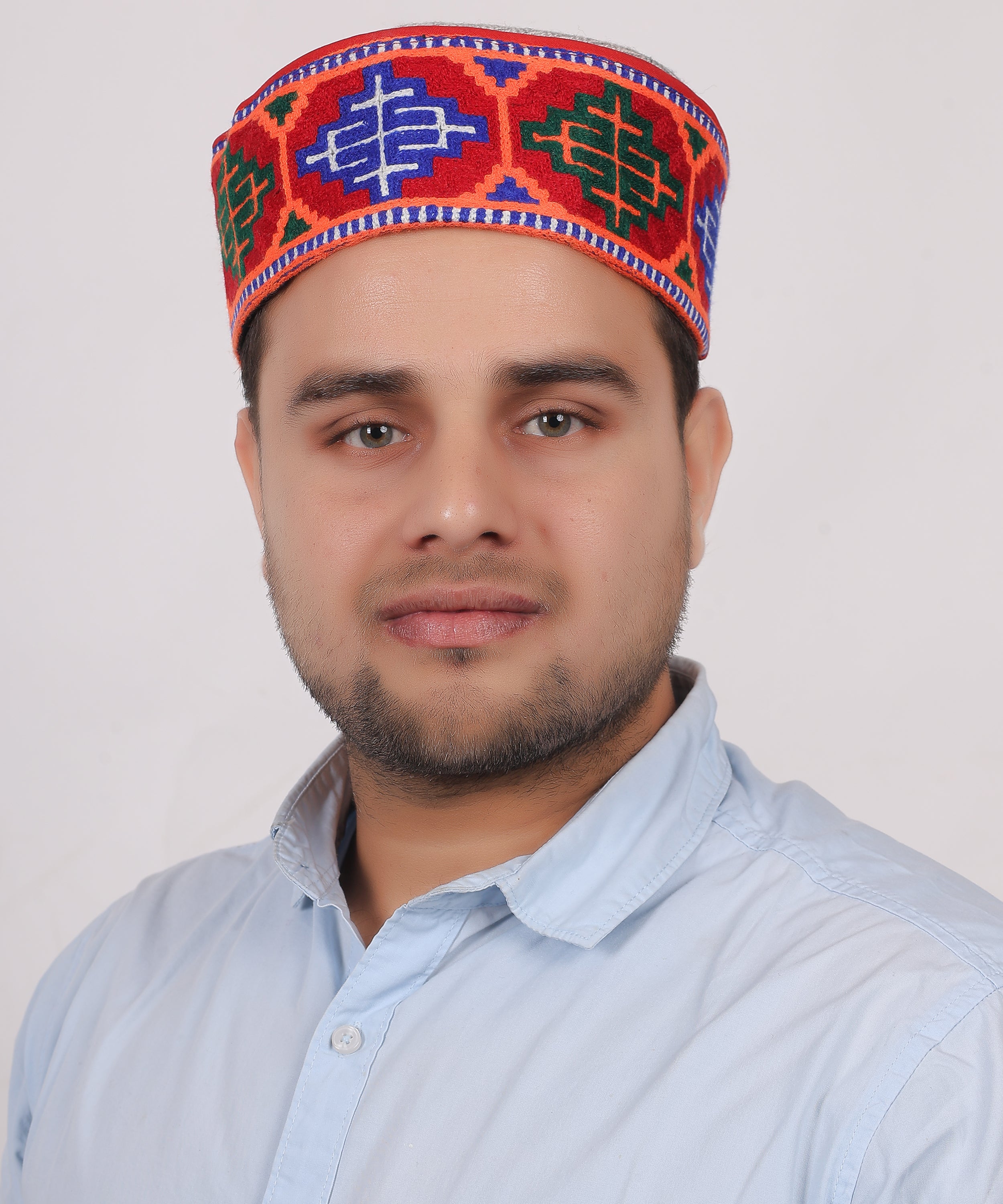 Kullu Kinnauri Woollen Beige Pahadi Topi – A Tradition of Himachali Craftsmanship