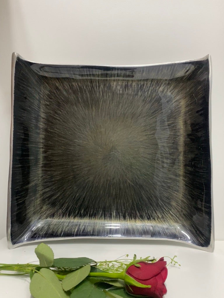 Olive Radiance Aluminium Metal Rust-Free Tray