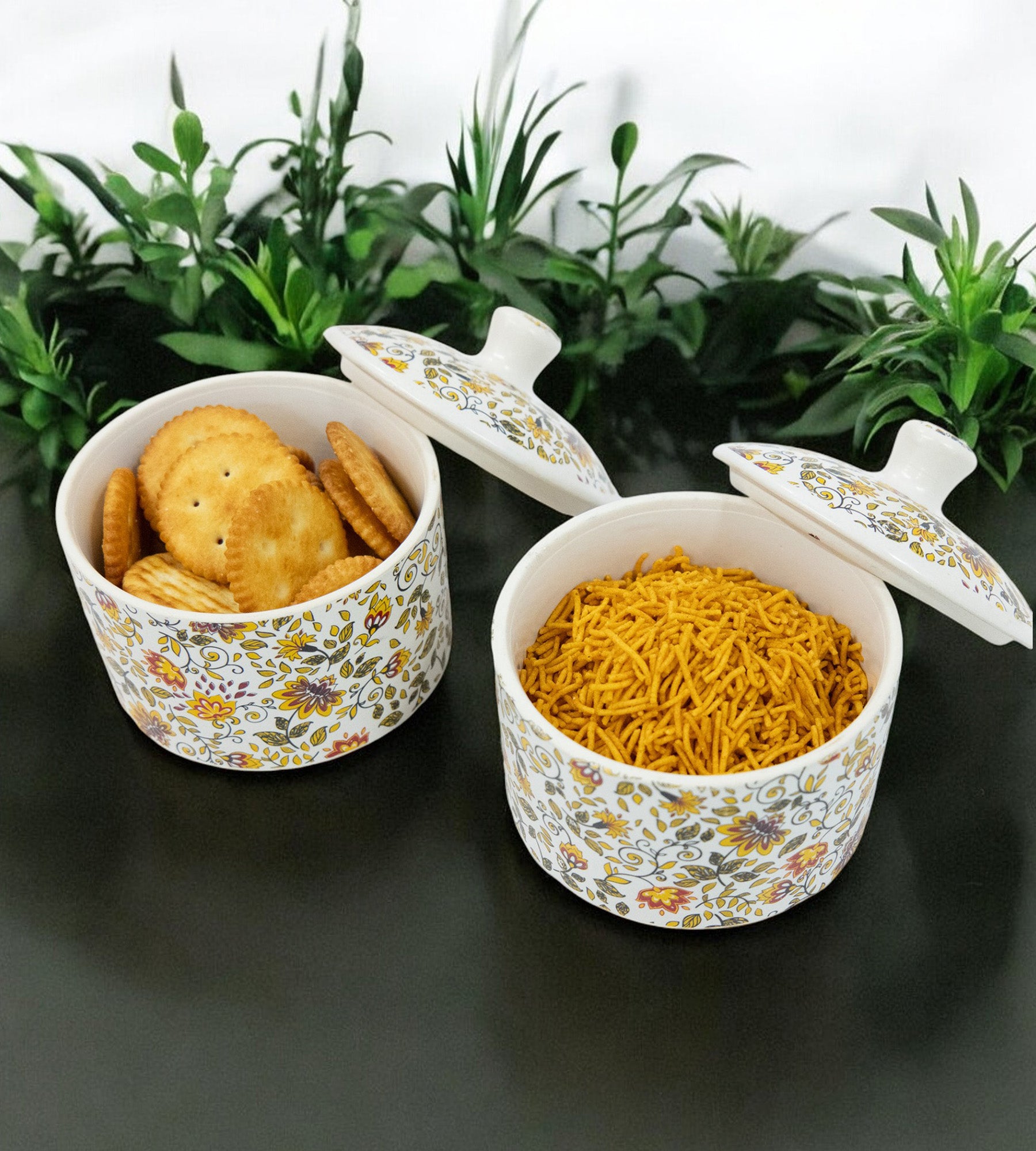 Handcrafted Ceramic Chutney & Pickle Holders - Pack of 2