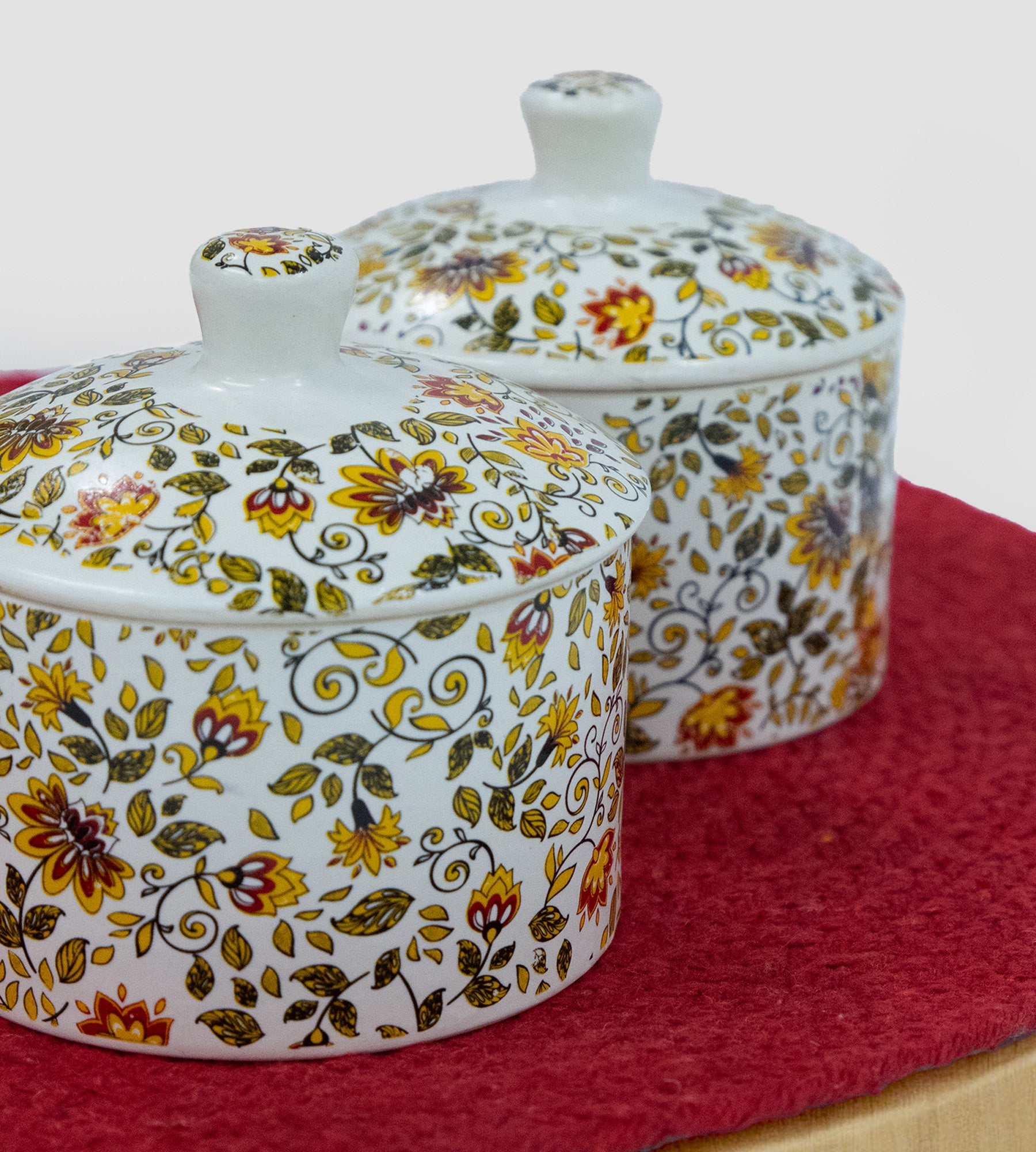 Handcrafted Ceramic Chutney & Pickle Holders - Pack of 2