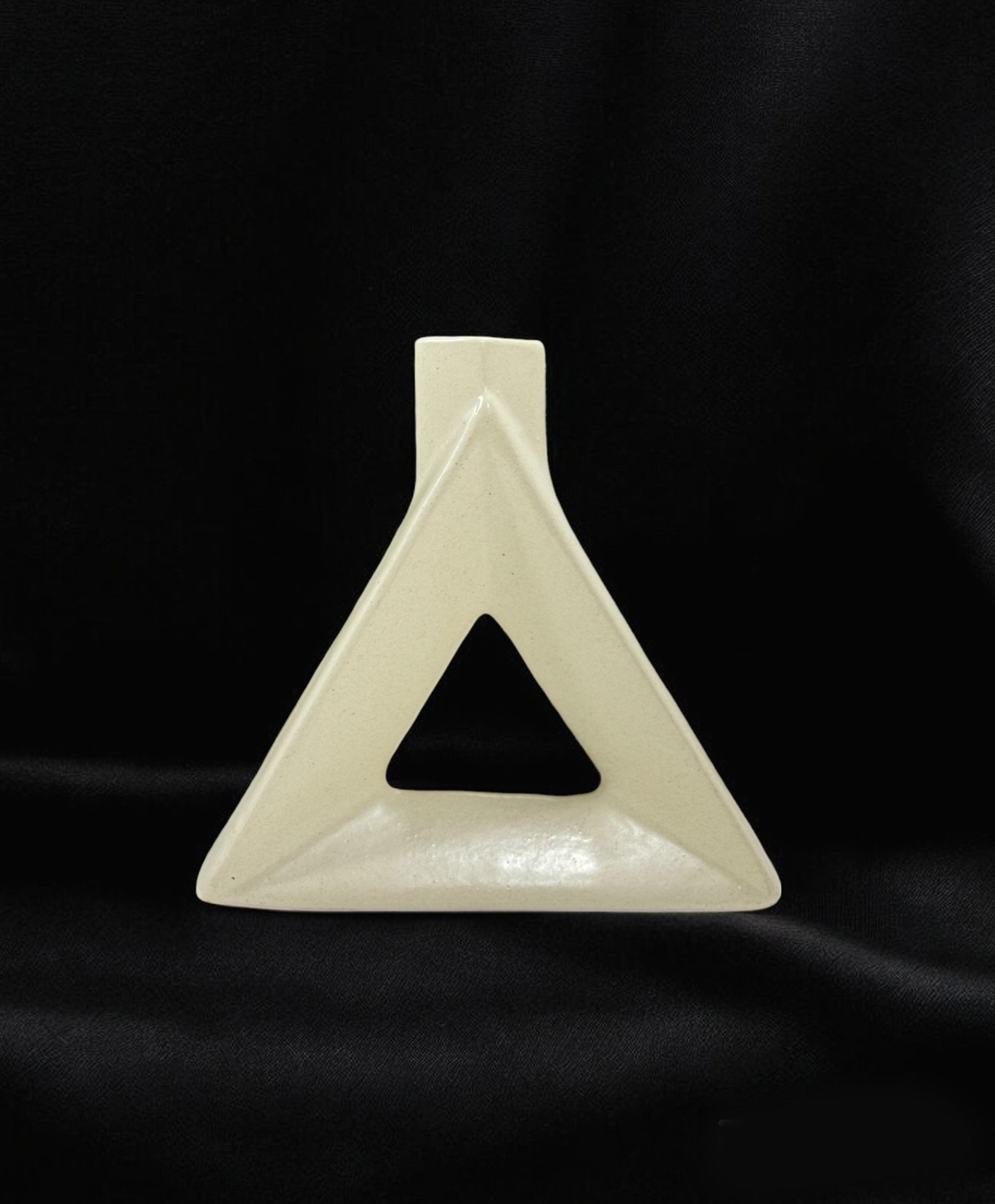 White Ceramic Celestial Symphony Vase for Home Décor