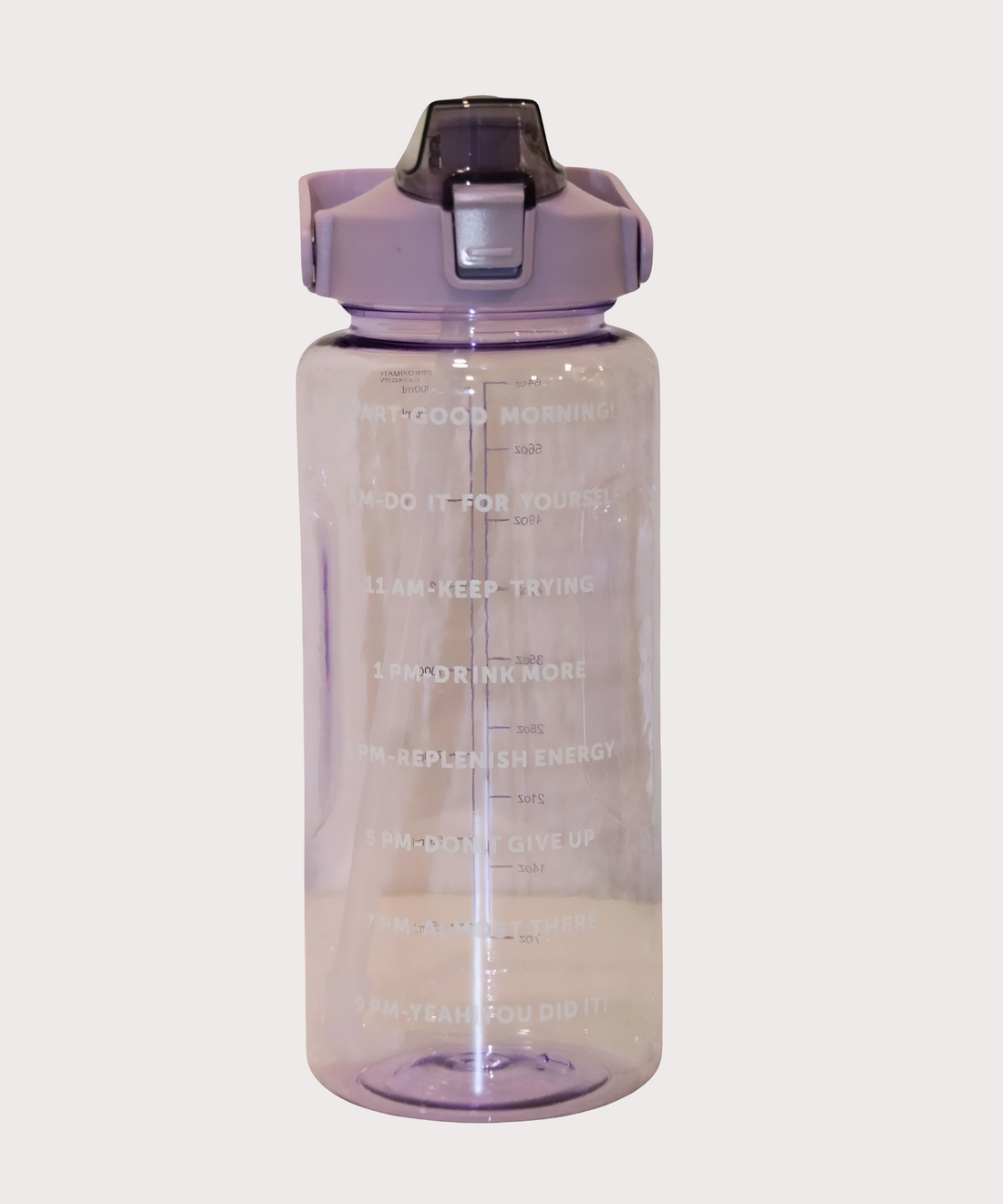 Purple 2-Ltr Sports Water Bottle Leak Proof with Handle and Straw