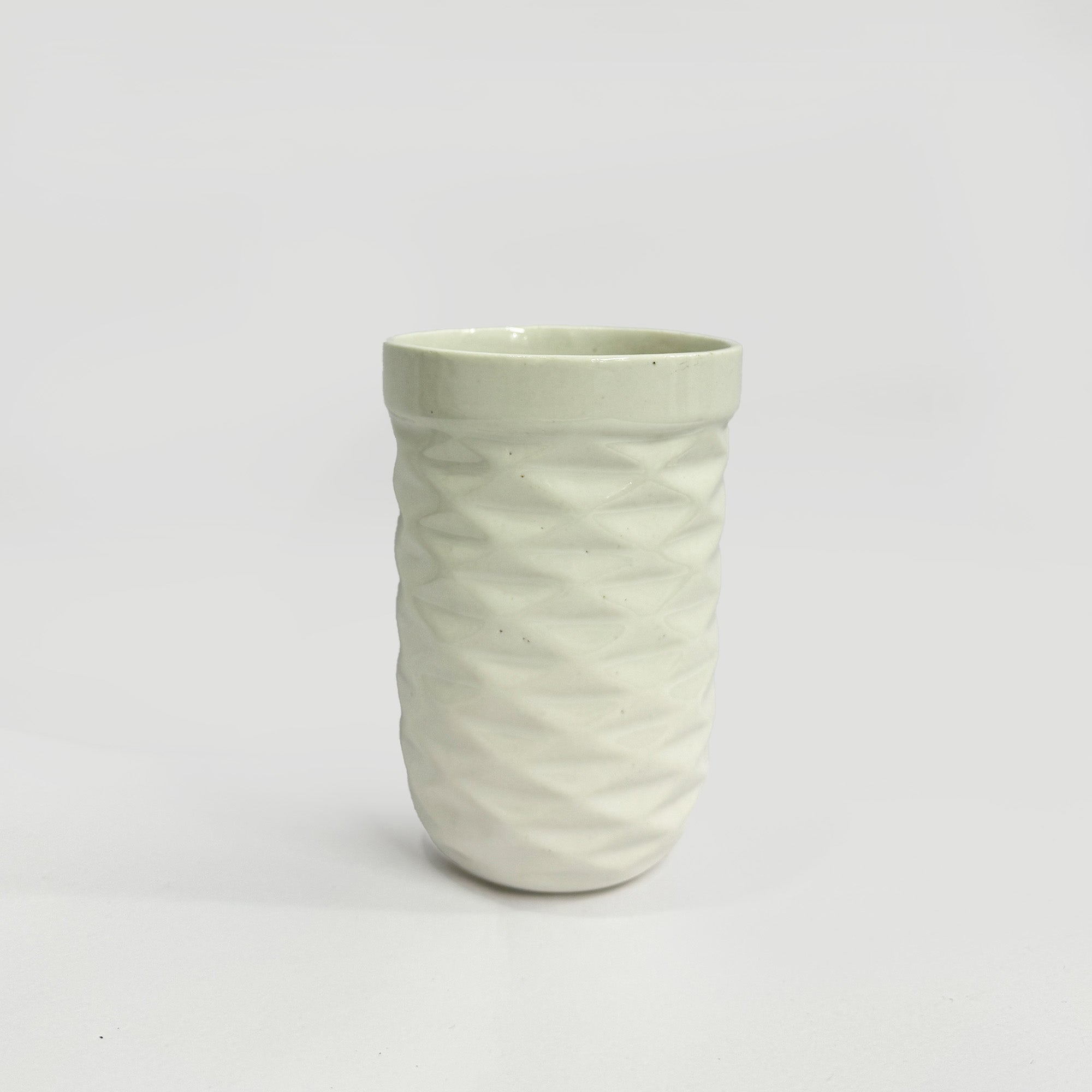 Glossy Ceramic White Multipurpose Brush Holder Stand