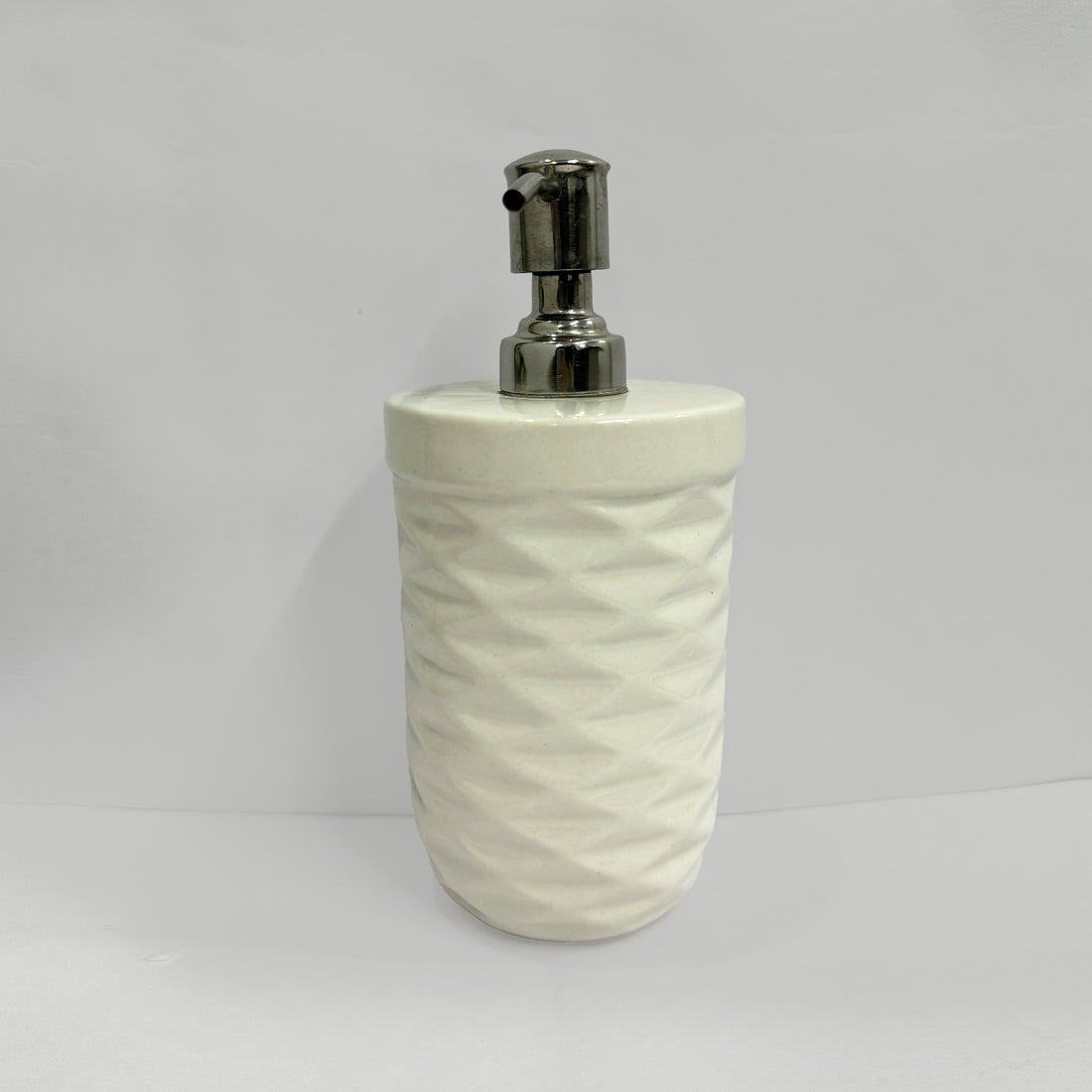 Luxury White Ceramic Soap Dispenser with Durable Pump