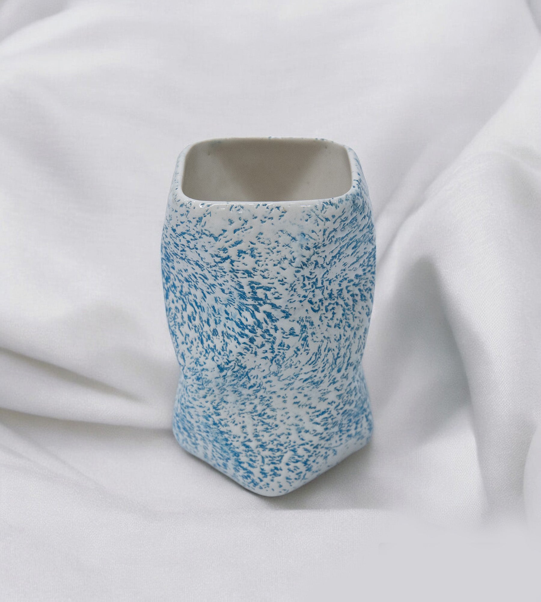 Elegant White & Blue Ceramic Multipurpose Holder Stand