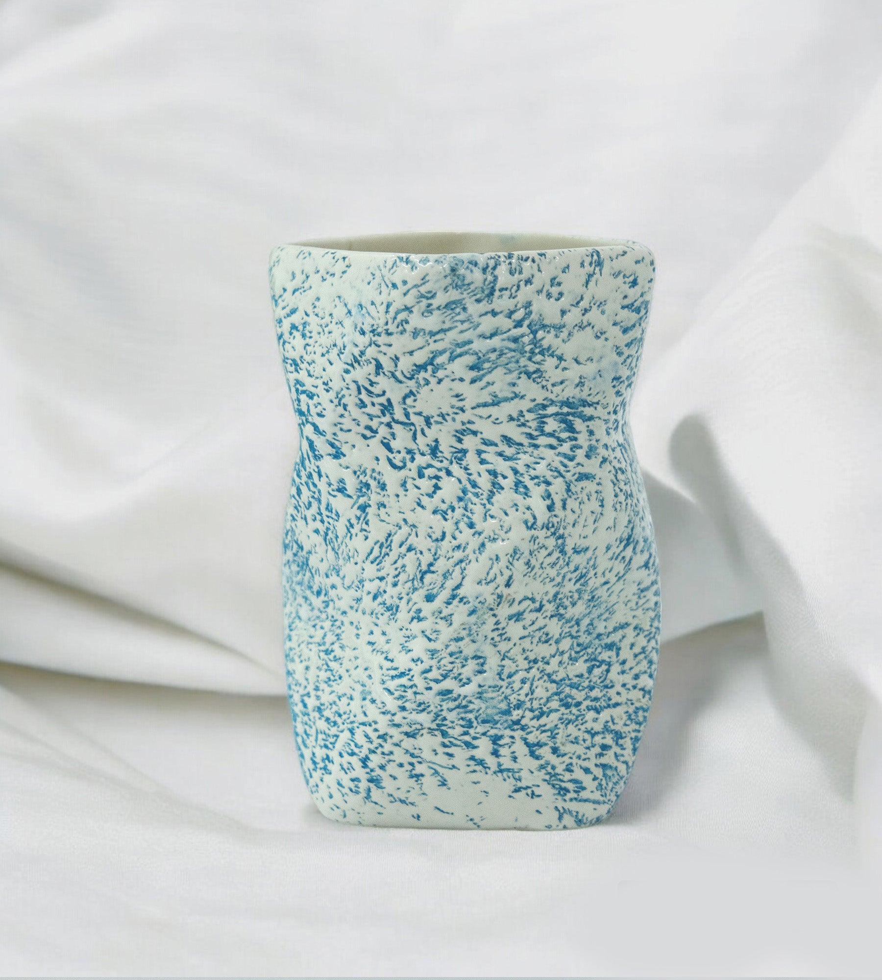 Elegant White & Blue Ceramic Multipurpose Holder Stand