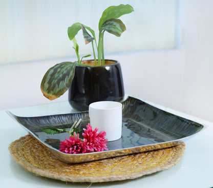 Olive Radiance Aluminium Metal Rust-Free Tray