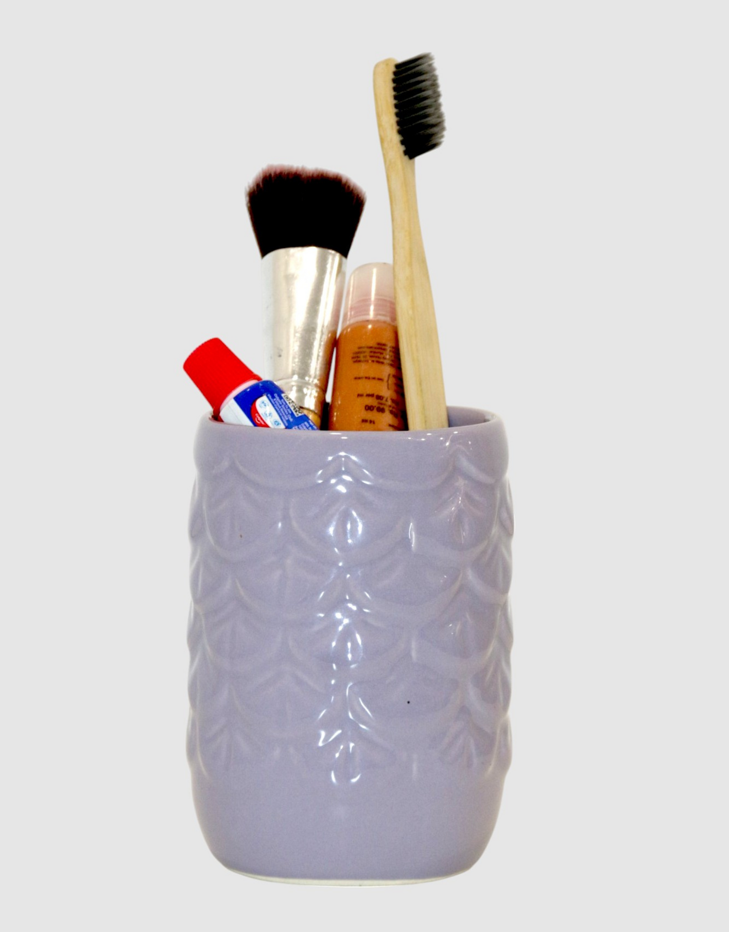 Charming Lavender Ceramic Bath Set of 3