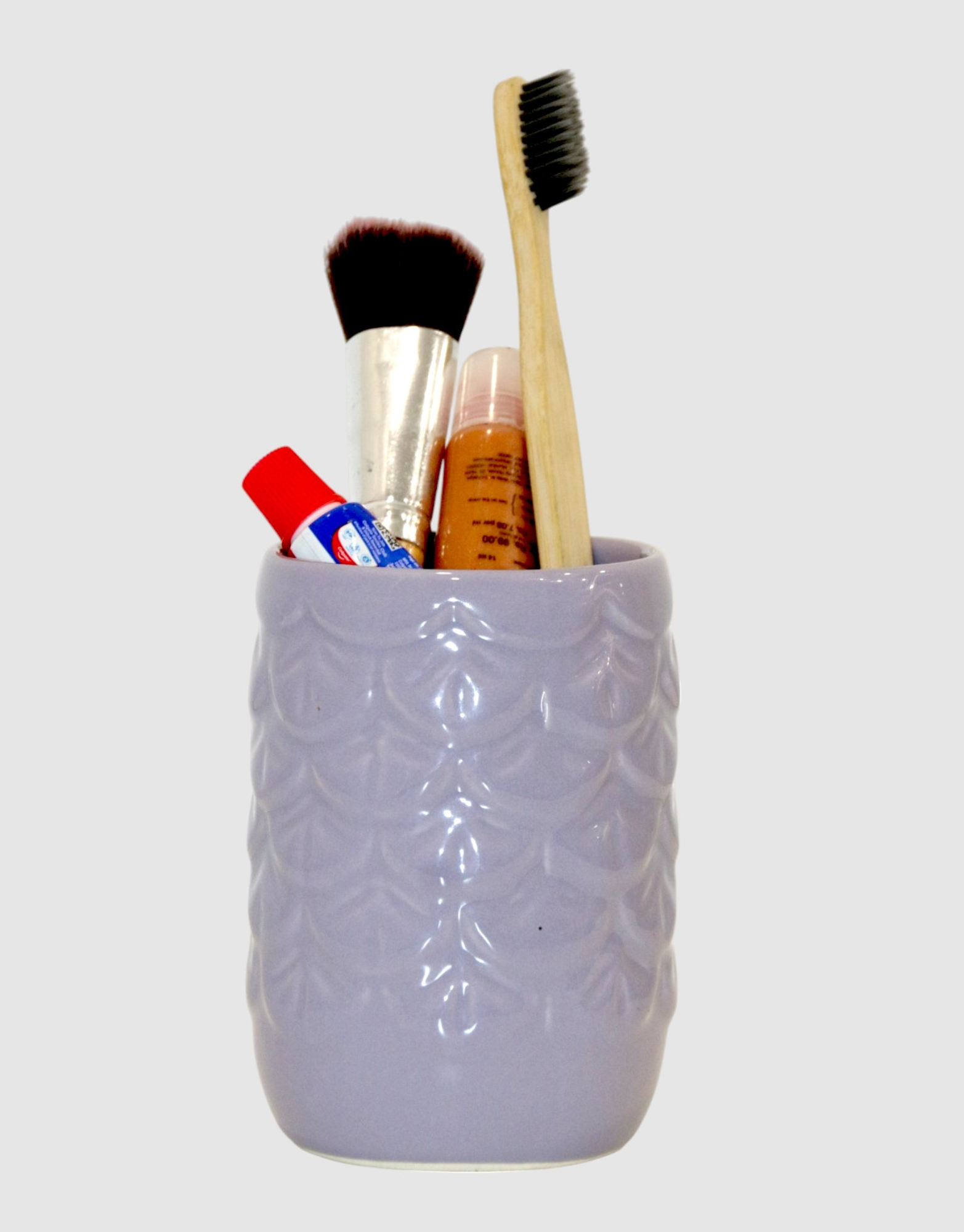 Charming Lavender Ceramic Bath Set of 3