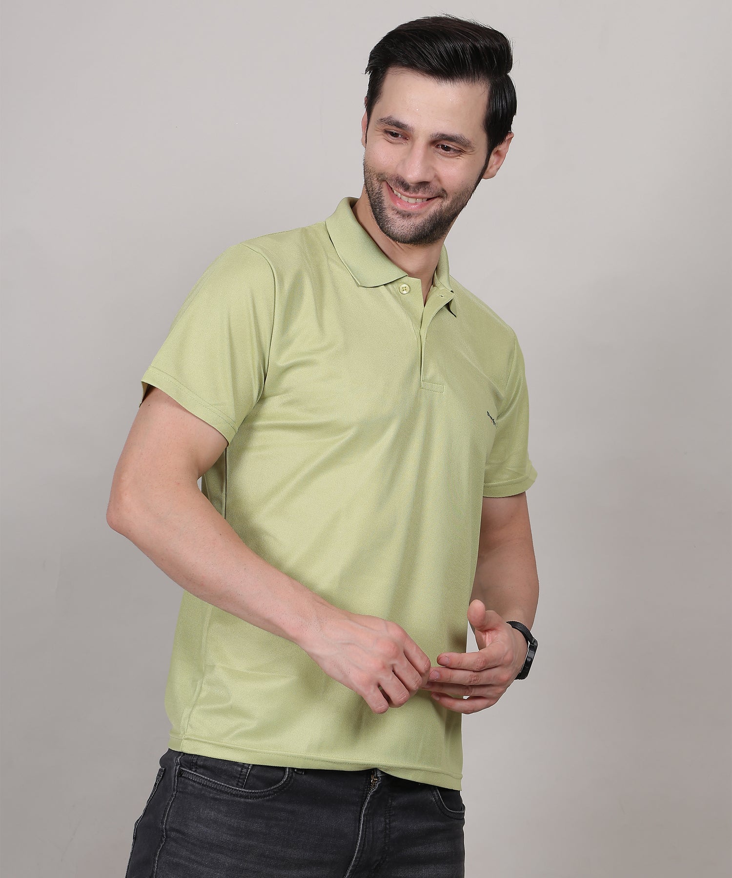Men’s Pista Cotton Polo Tee – Classic Collar Neck, Everyday Comfort
