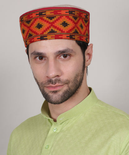 Pure Woollen Ivory Pahadi Topi – Authentic Kullu Kinnauri Himachali Cap for Every Occasion