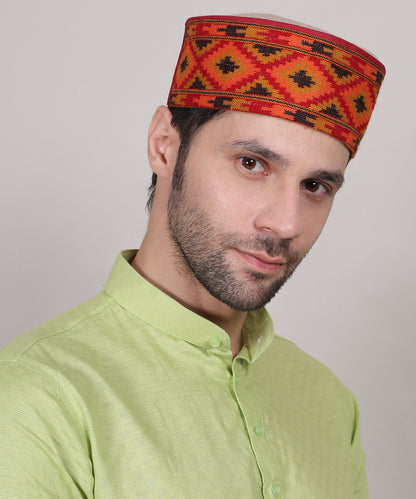 Pure Woollen Ivory Pahadi Topi – Authentic Kullu Kinnauri Himachali Cap for Every Occasion