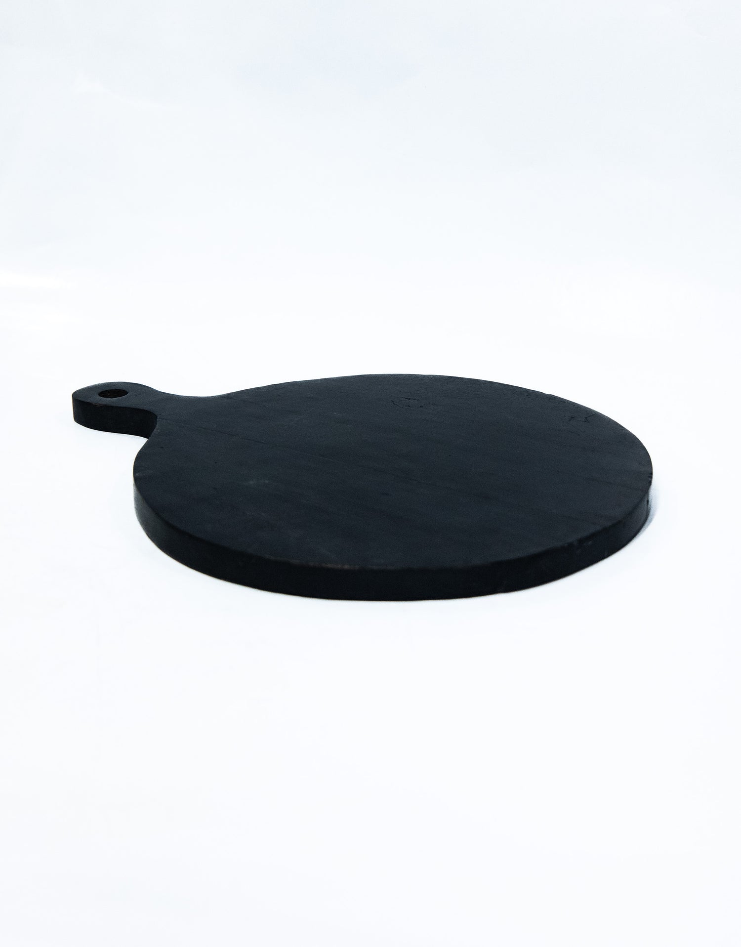 Elegant Black Wooden Pizza Tray