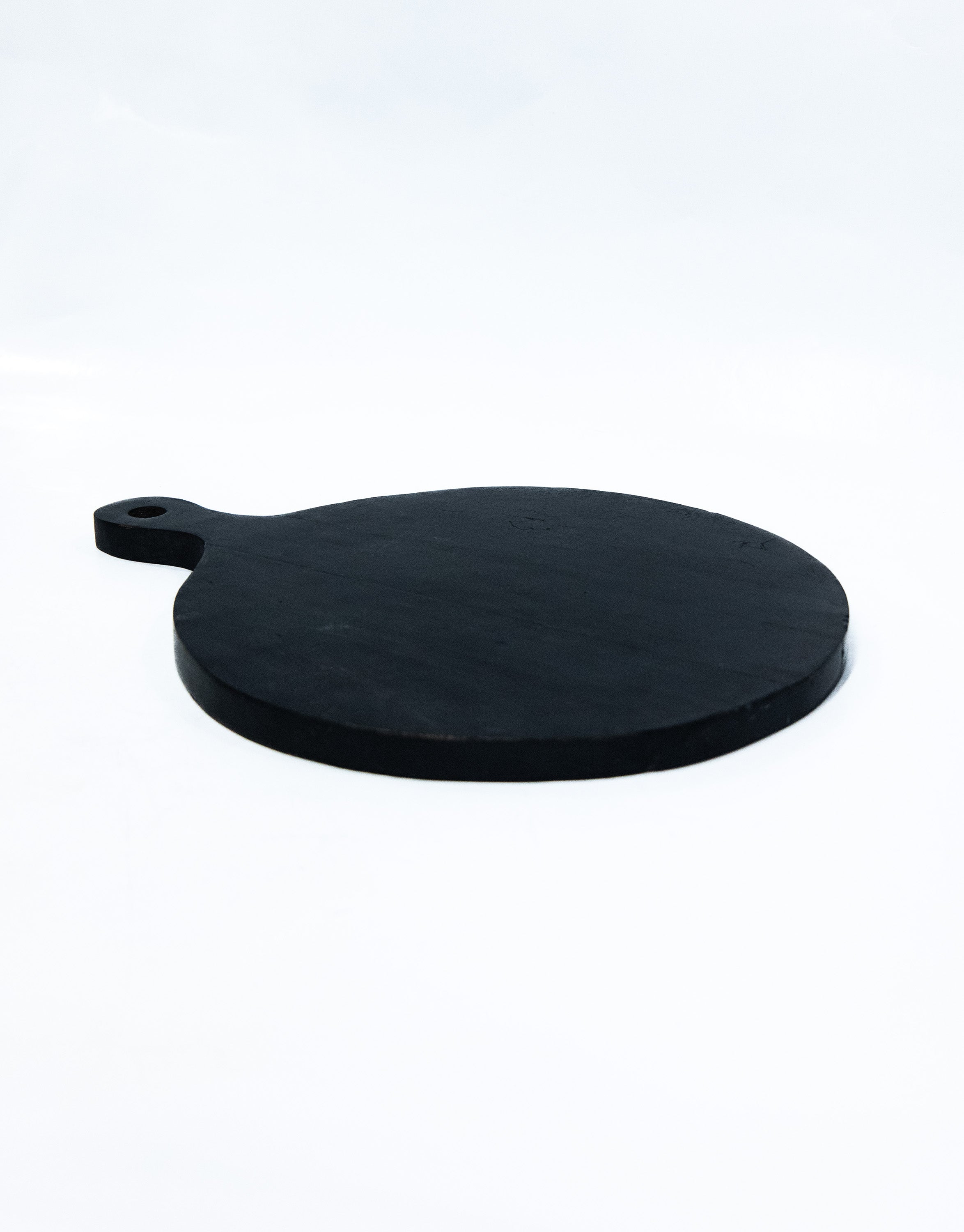 Elegant Black Wooden Pizza Tray