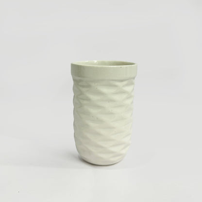 Glossy Ceramic White Multipurpose Brush Holder Stand