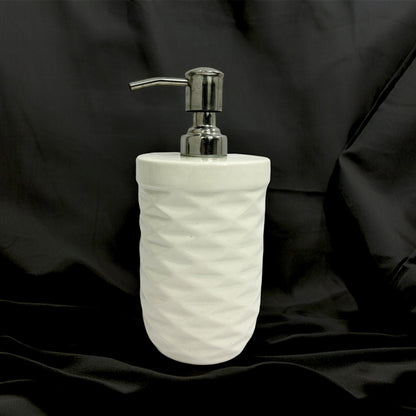Luxury White Ceramic Soap Dispenser with Durable Pump