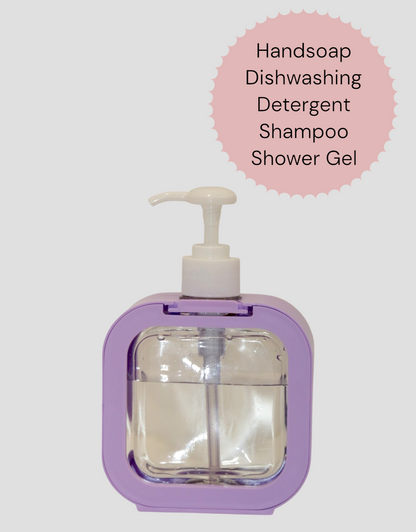 Refillable Purple Plastic Hand Soap Dispenser with Pump